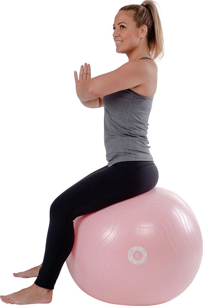 Pure2improve Gymnastikball 65cm inkl. Pumpe (rosa, #65cm)
