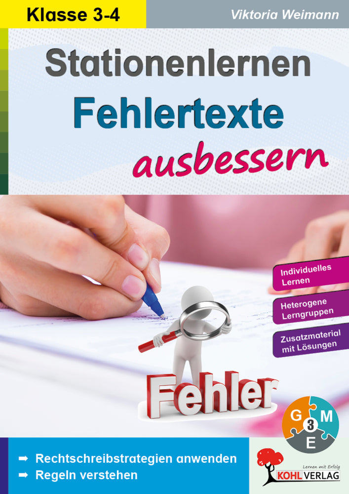 Stationenlernen Fehlertexte ausbessern / Klasse 3-4 (Viktoria Weimann)
