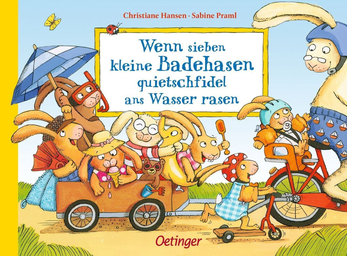 Wenn sieben kleine Badehasen quietschfidel ans Wasser rasen (Sabine Praml)