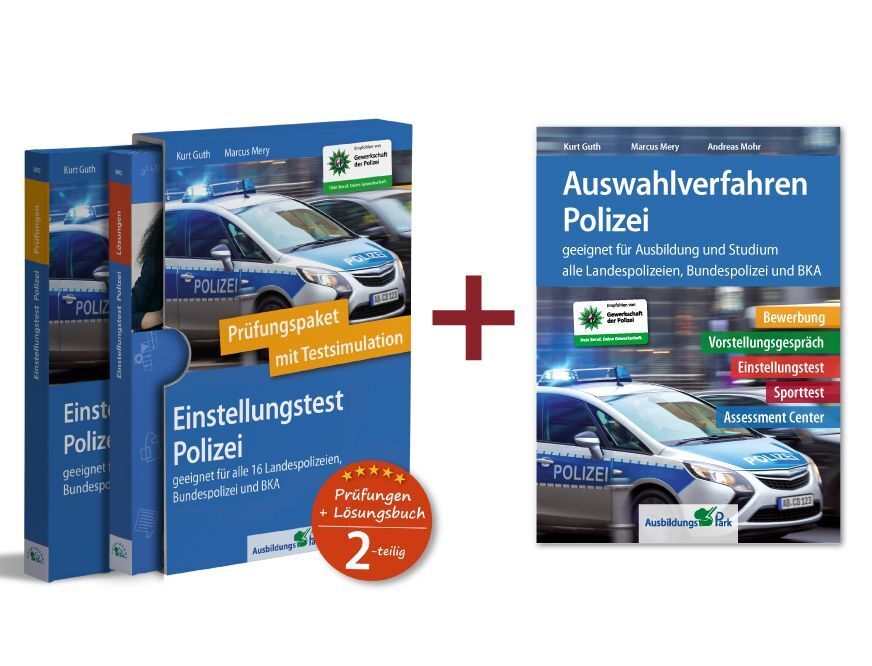Sparpaket - Einstellungstest + Auswahlverfahren Polizei (Kurt Guth)