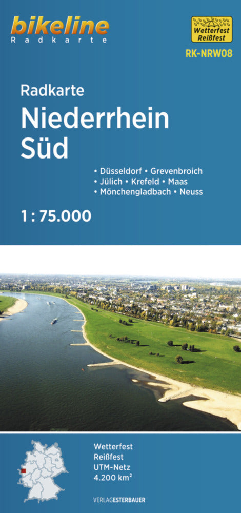Radkarte Niederrhein Süd (RK-NRW08) (Esterbauer Verlag)
