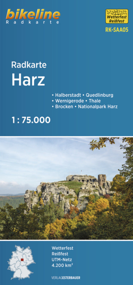 Radkarte Harz (RK-SAA05) (Esterbauer Verlag)