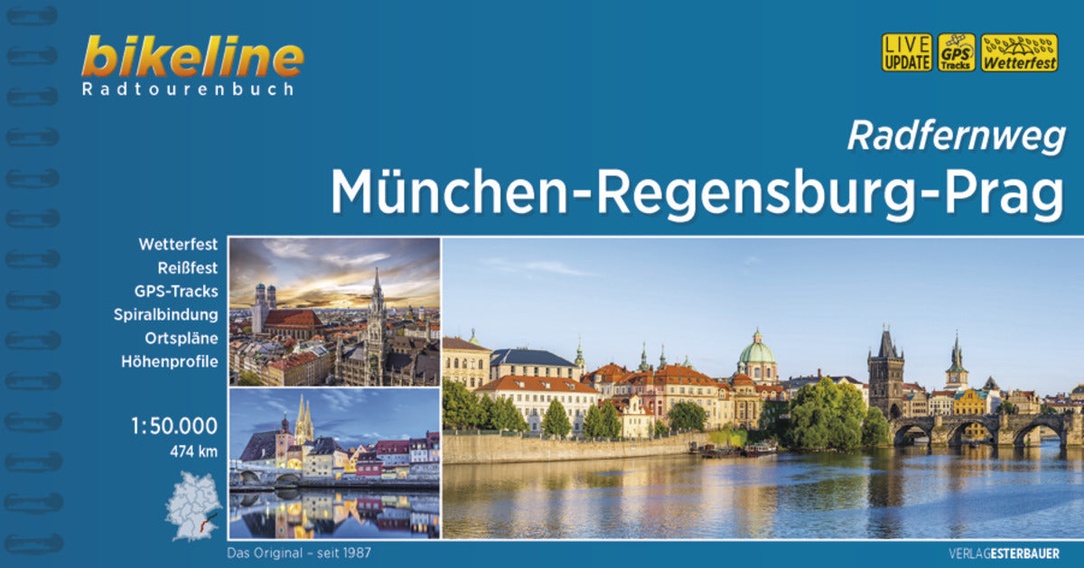 München-Regensburg-Prag Radfernweg (Esterbauer Verlag)