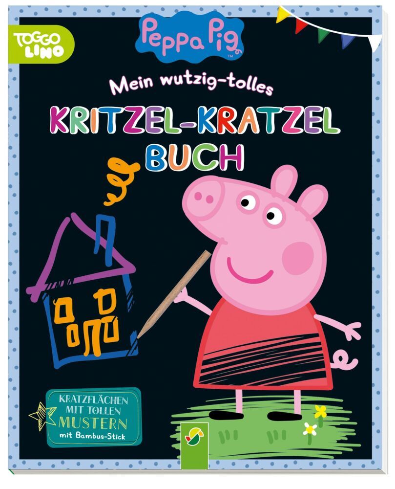 Peppa Pig Mein wutzig-tolles Kritzel-Kratzel-Buch (Schwager & Steinlein Verlag)