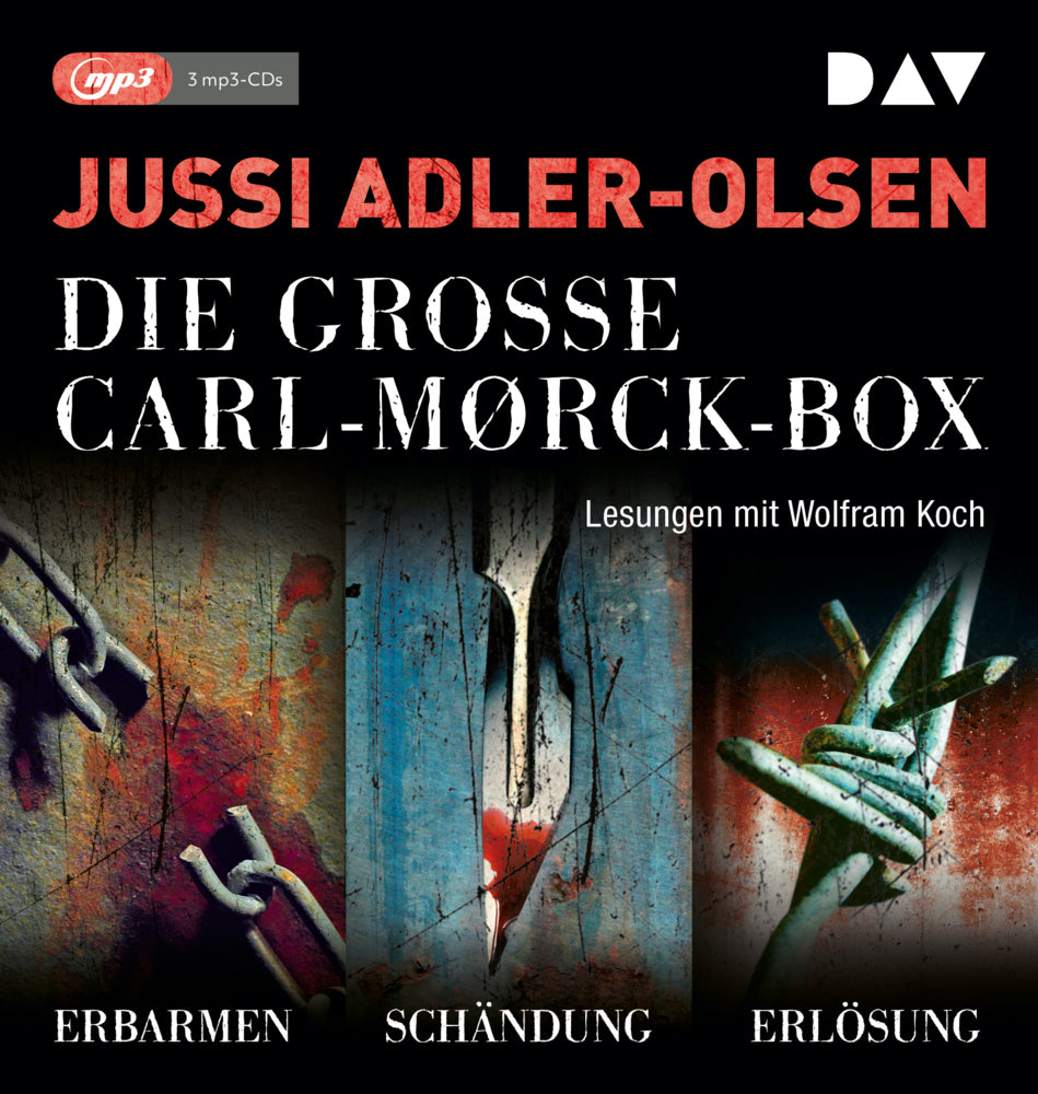 Die große Carl-Mørck-Box 1.Box.1, 3 Audio-CD, 3 MP3 (Jussi Adler-Olsen)
