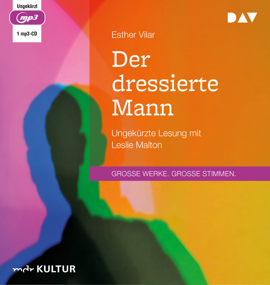 Der dressierte Mann, 1 Audio-CD, 1 MP3 (Esther Vilar)