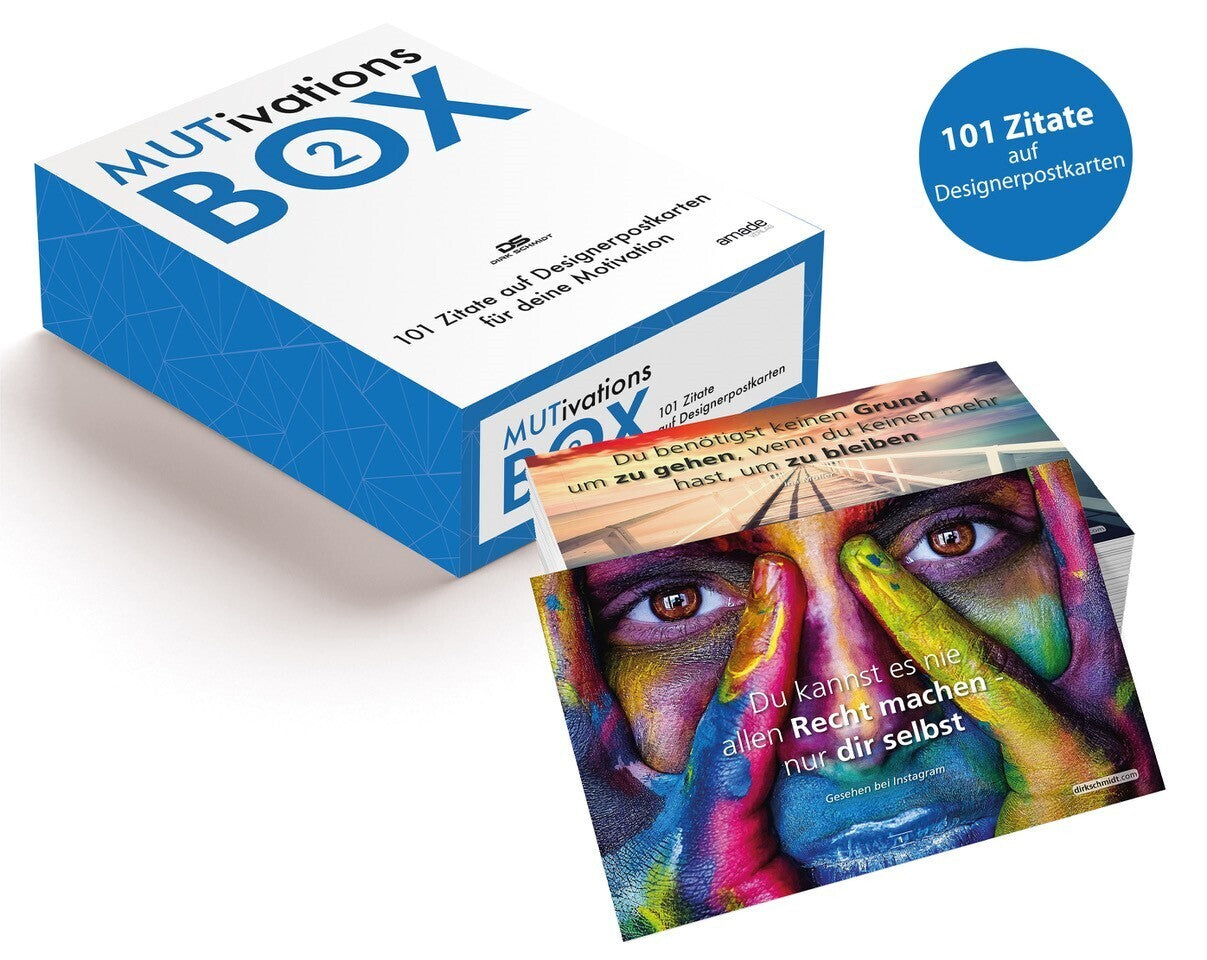 MUTivationsbox 2 - 101 Zitate auf Designerpostkarten für deine Motivation (Dirk Schmidt)