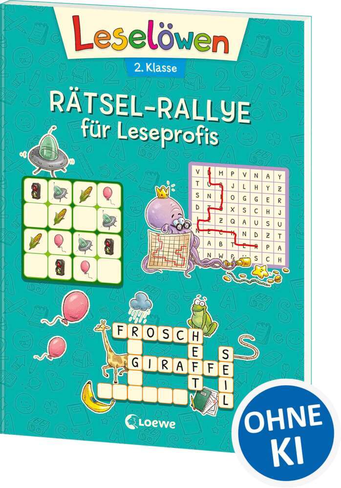 Leselöwen Rätsel-Rallye für Leseprofis - 2. Klasse (Türkis)