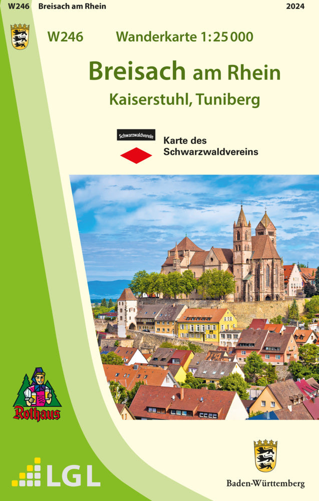 W246 Wanderkarte 1:25 000 Breisach am Rhein (Lgl)