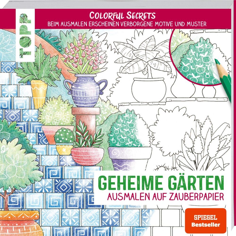 Colorful Secrets - Geheime Gärten (Ausmalen auf Zauberpapier) (Natascha Pitz)