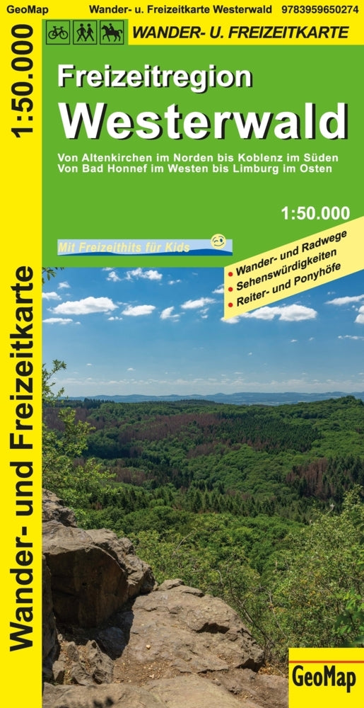 Westerwald Wander- und Freizeitkarte (Geomap)