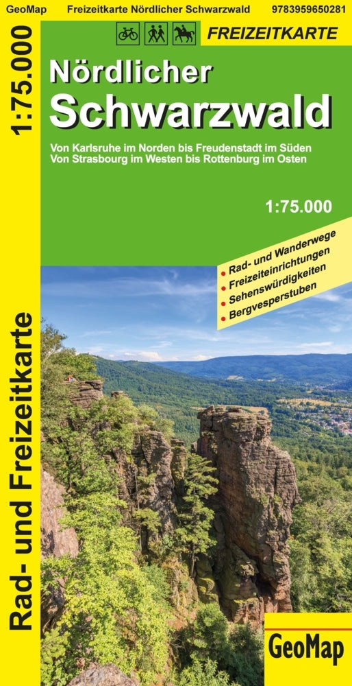 Nördlicher Schwarzwald - Wanderkarte (Geomap)