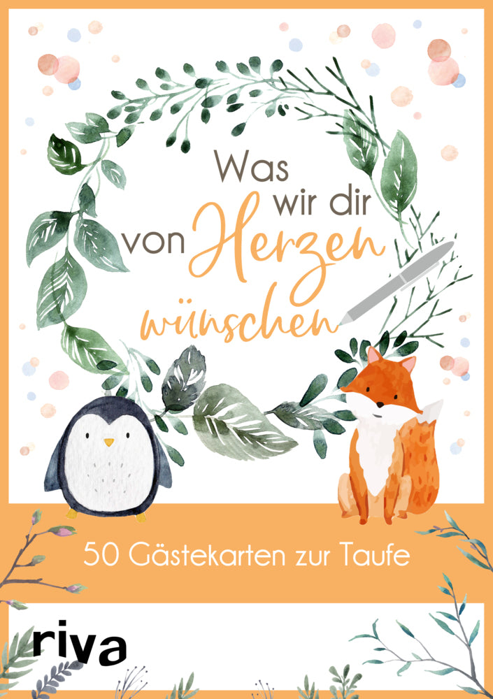Was wir dir von Herzen wünschen - 50 Gästekarten zur Taufe (Riva Verlag)