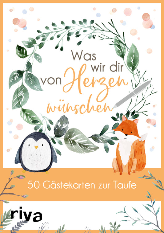 Was wir dir von Herzen wünschen - 50 Gästekarten zur Taufe (Riva Verlag)