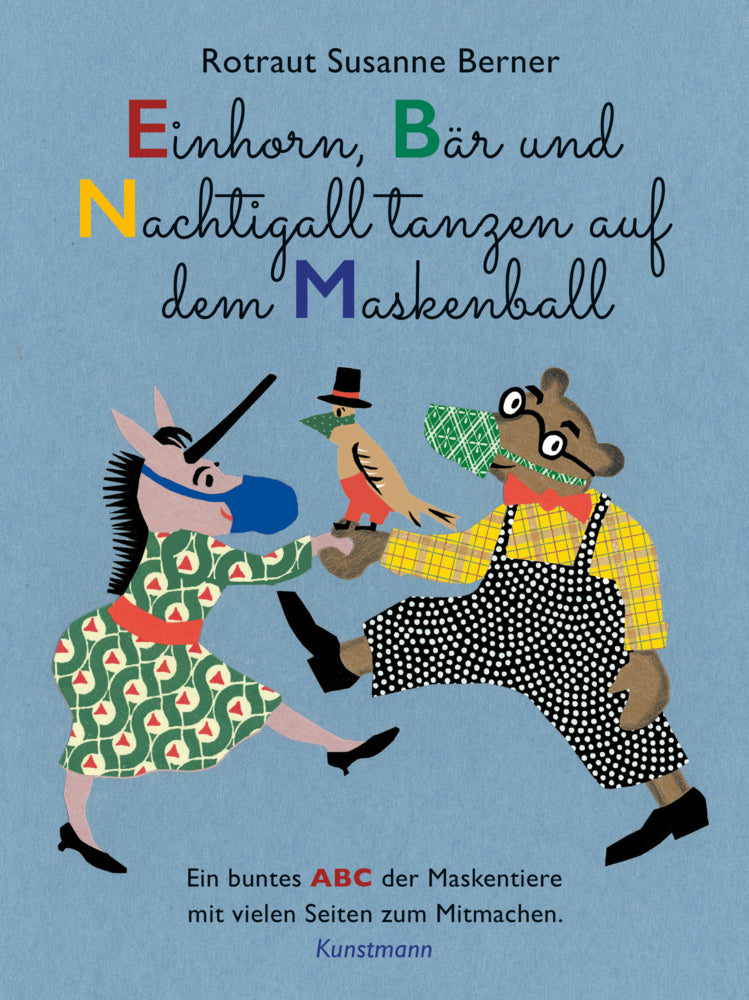 Einhorn, Bär und Nachtigall tanzen auf dem Maskenball (Rotraut Susanne Berner)