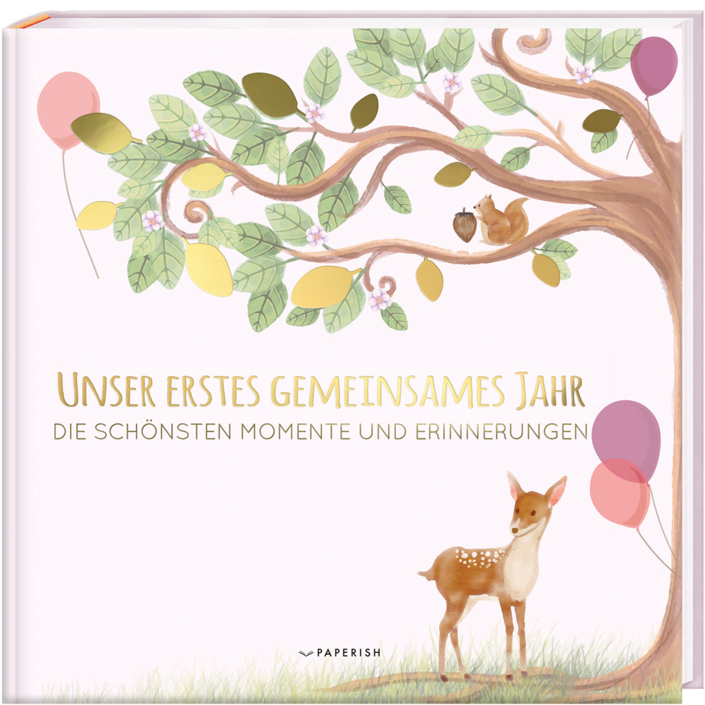 Babyalbum - UNSER ERSTES GEMEINSAMES JAHR (rosé) (Pia Loewe)