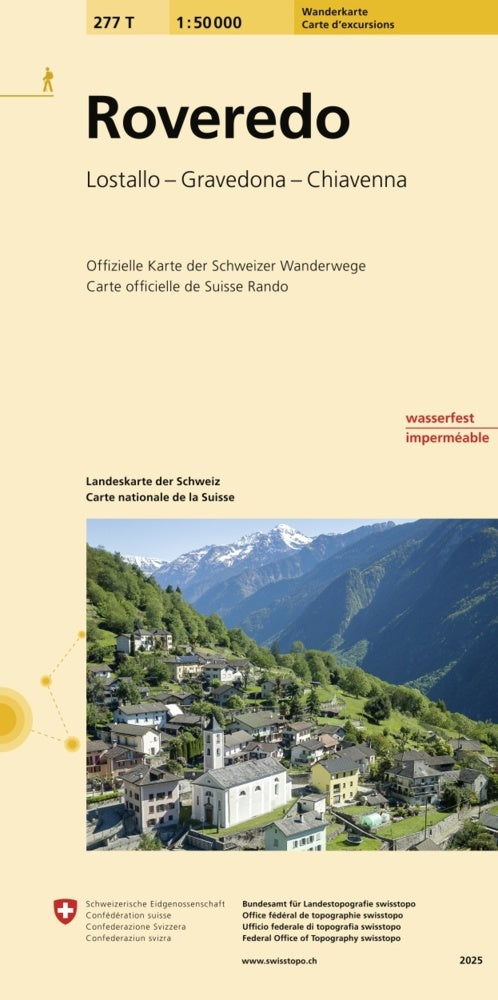 277T Roveredo Wanderkarte (Bundesamt Für Landestopografie Swisstopo)