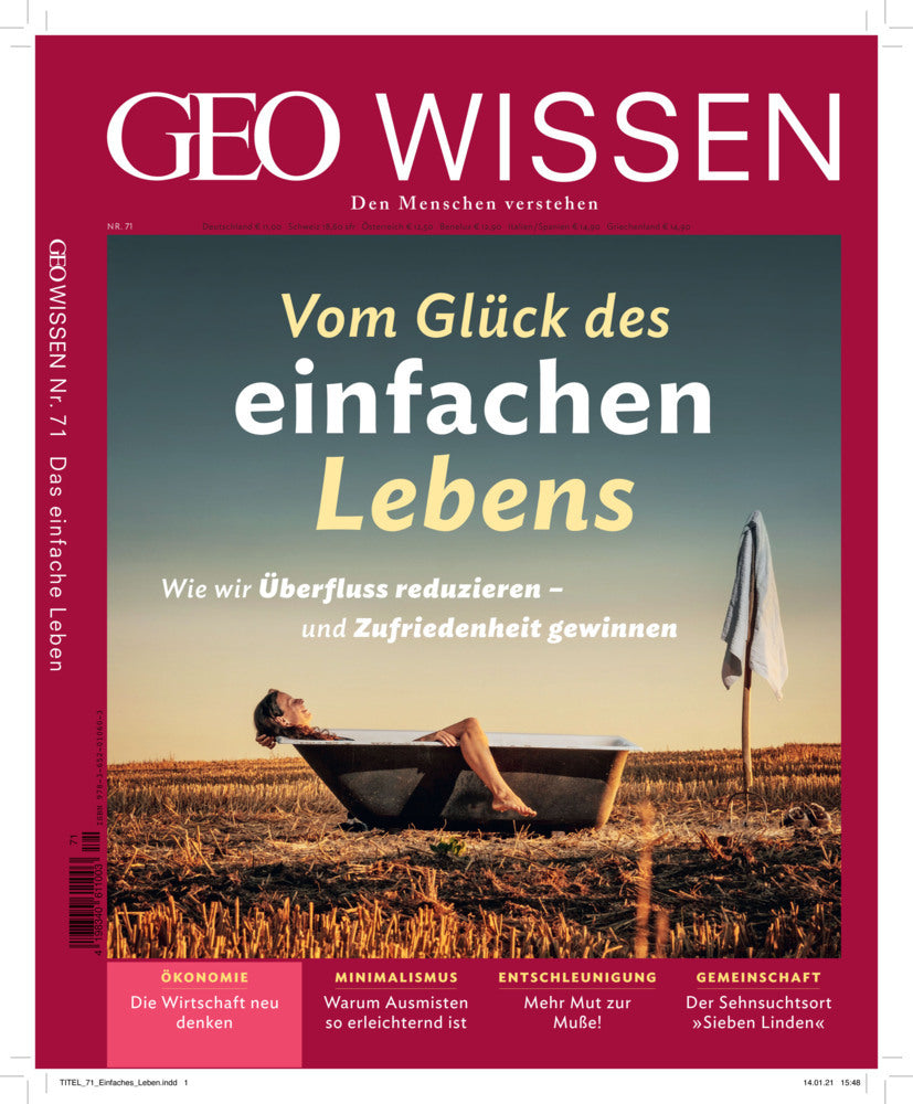 GEO Wissen / GEO Wissen 71/2020 - Vom Glück des einfachen Lebens (Jens Schröder)