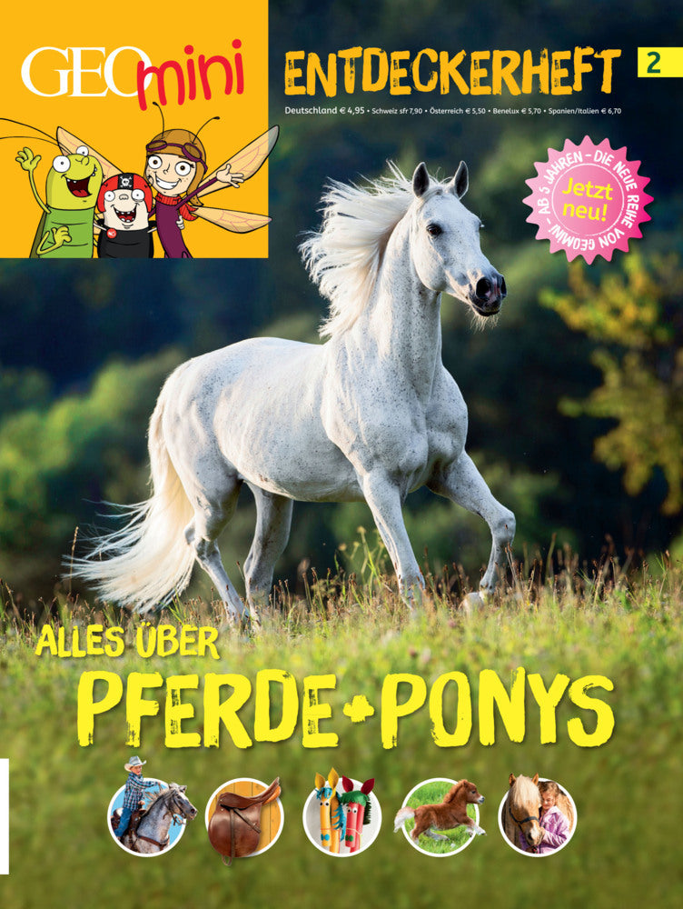 GEOlino mini Entdeckerheft 2/2016 - Alles über Pferde + Ponys (Rosa Wetscher)