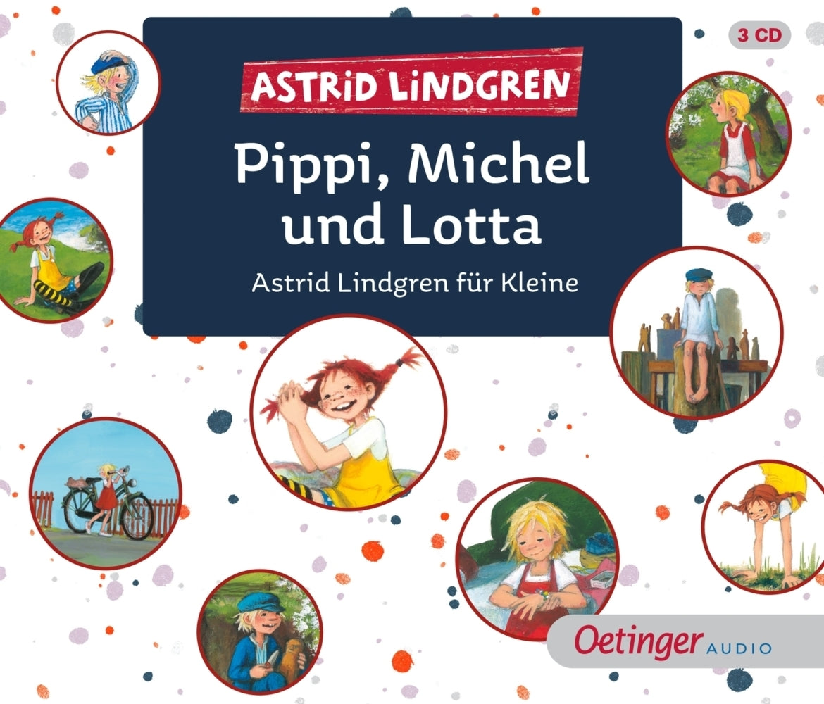 Pippi, Michel und Lotta, 3 Audio-CD (Astrid Lindgren)