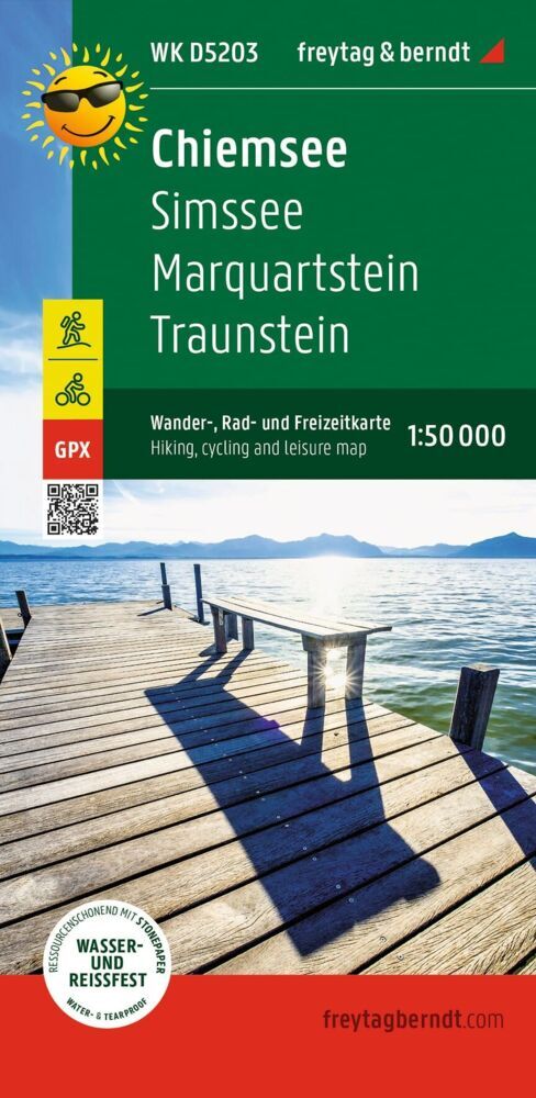 freytag & berndt Wanderkarte WKD 5203 Chiemsee, Simssee - Marquartstein - Traunstein 1:50.000