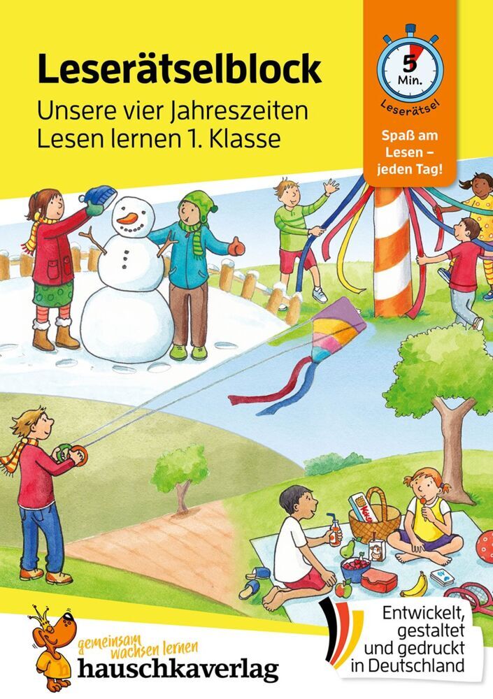 Lese-Rätselblock - Unsere vier Jahreszeiten! Lesen lernen 1. Klasse (Ulrike Maier)