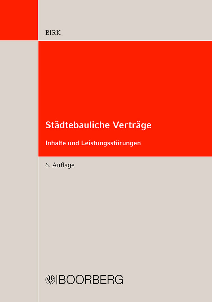 Städtebauliche Verträge (Hans-Jörg Birk)