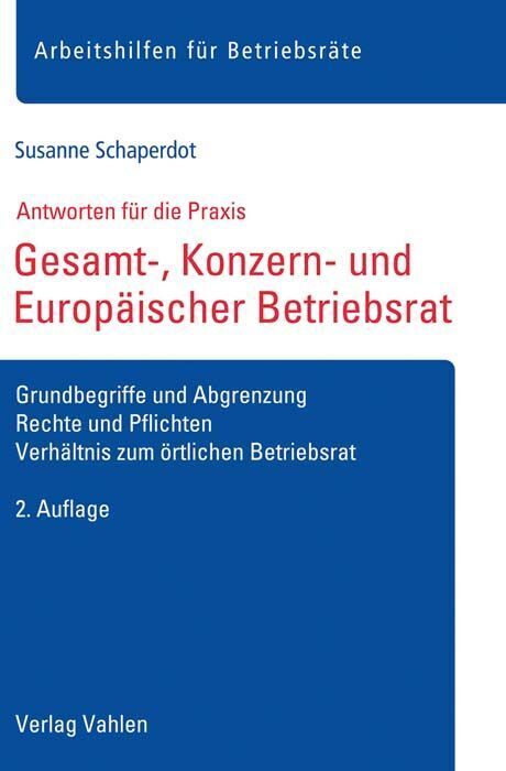Gesamt-, Konzern- und Europäischer Betriebsrat (Susanne Schaperdot)