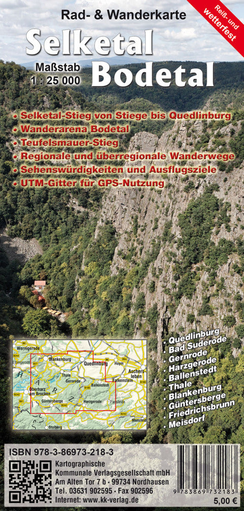 Selketal - Bodetal (Kartographische Kommunale Verlagsgesellschaft Mbh)