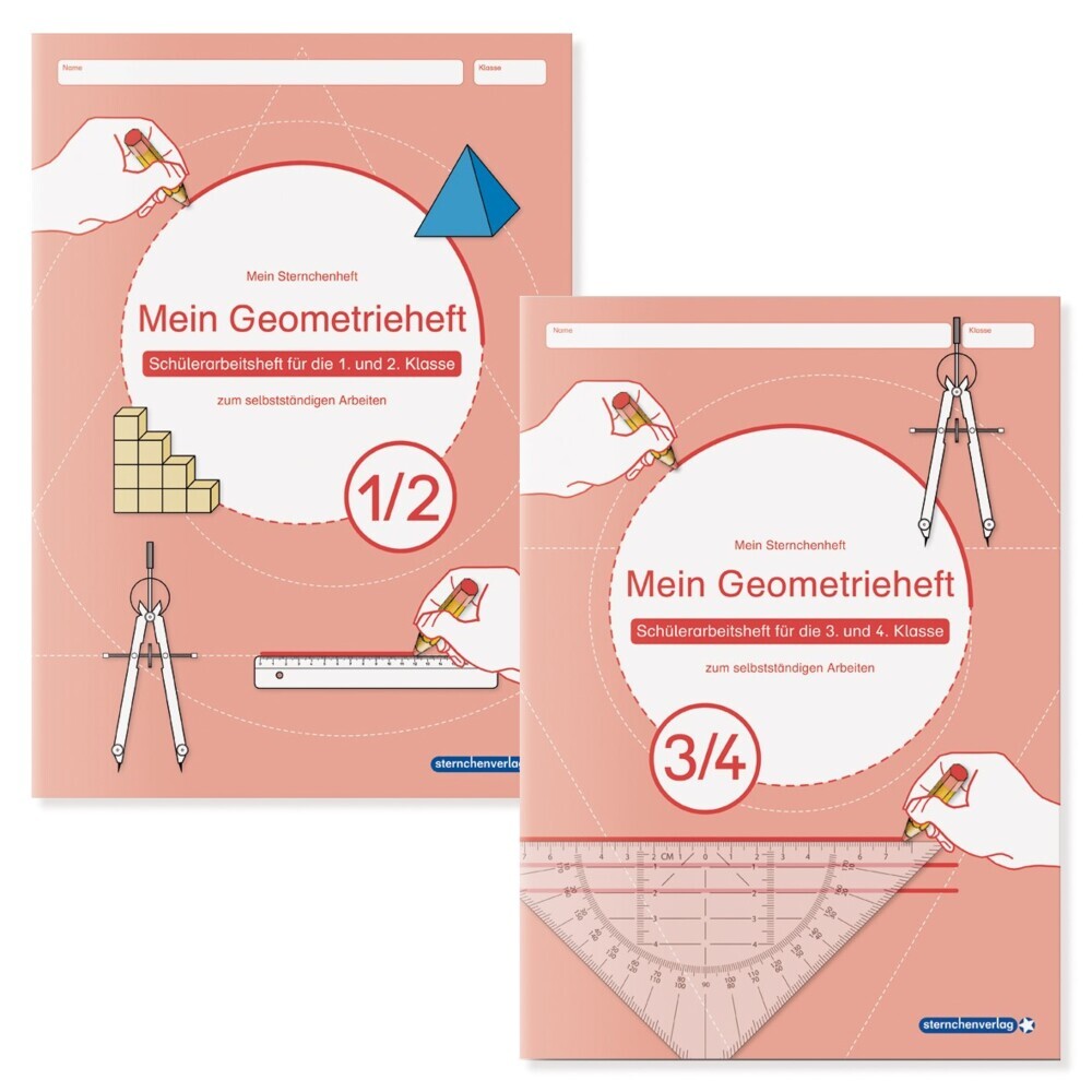 Mein Geometrieheft 1/2 und 3/4 im Set (Sternchenverlag Gmbh)