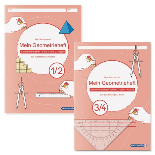 Mein Geometrieheft 1/2 und 3/4 im Set (Sternchenverlag Gmbh)