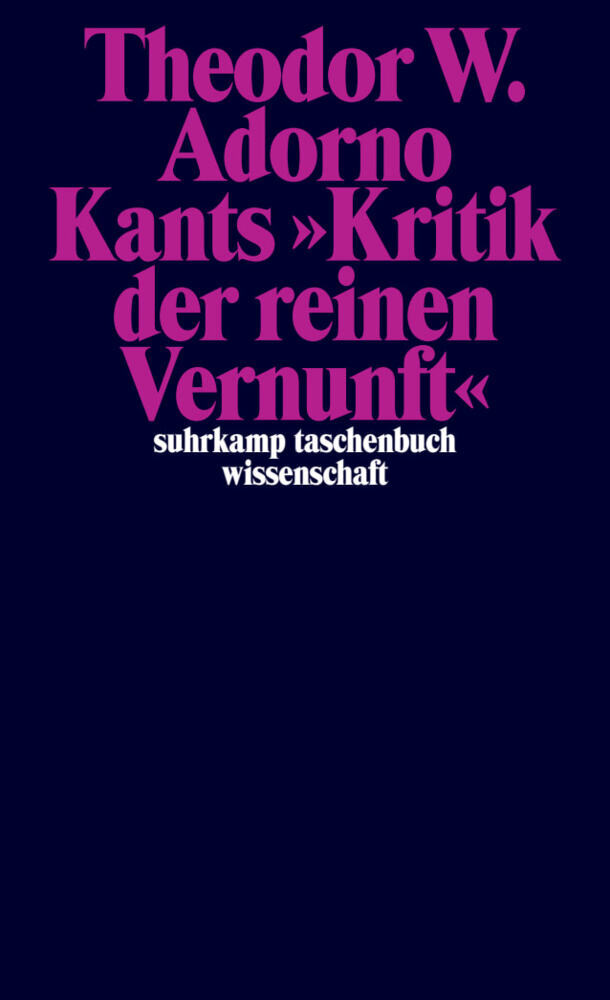 Nachgelassene Schriften. Abteilung IV: Vorlesungen (Theodor W. Adorno)
