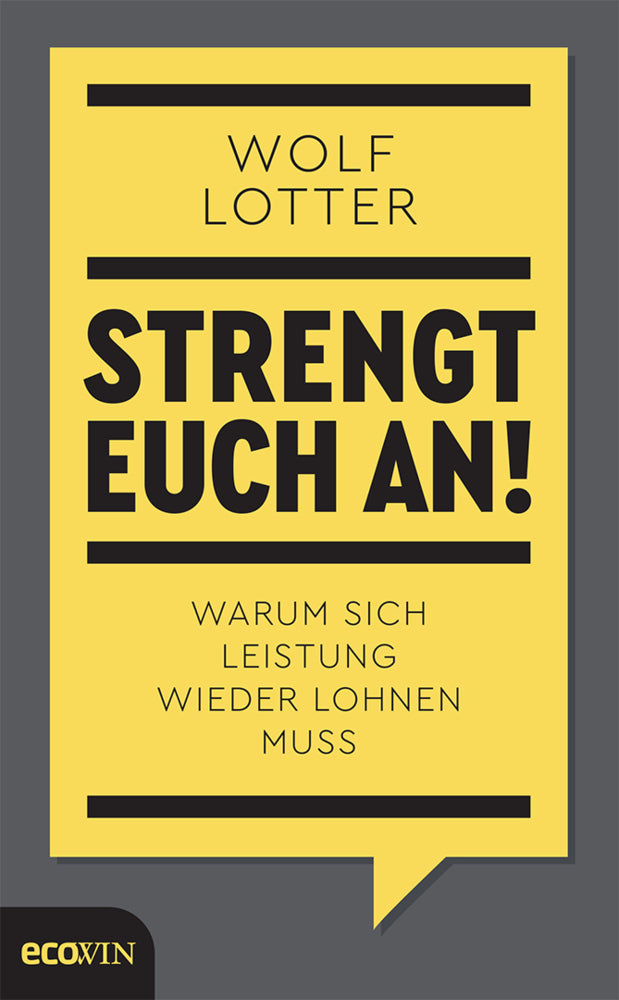 Strengt euch an! (Wolf Lotter)