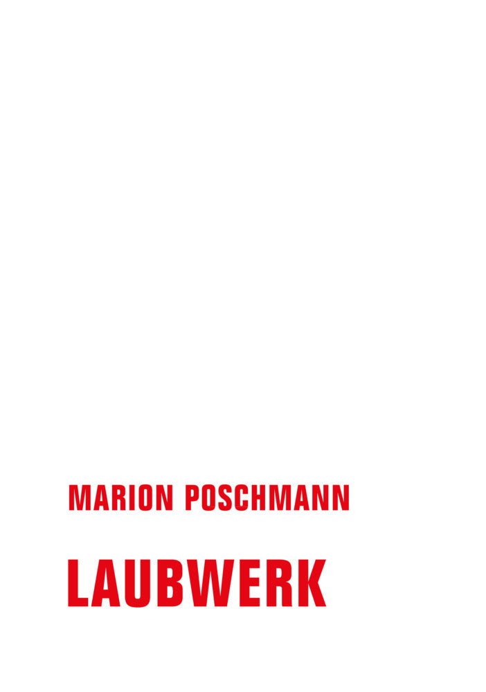 Laubwerk (Marion Poschmann)