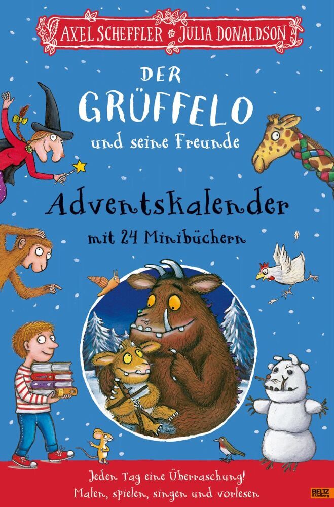 Der Grüffelo und seine Freunde. Adventskalender mit 24 Minibüchern (Axel Scheffler)