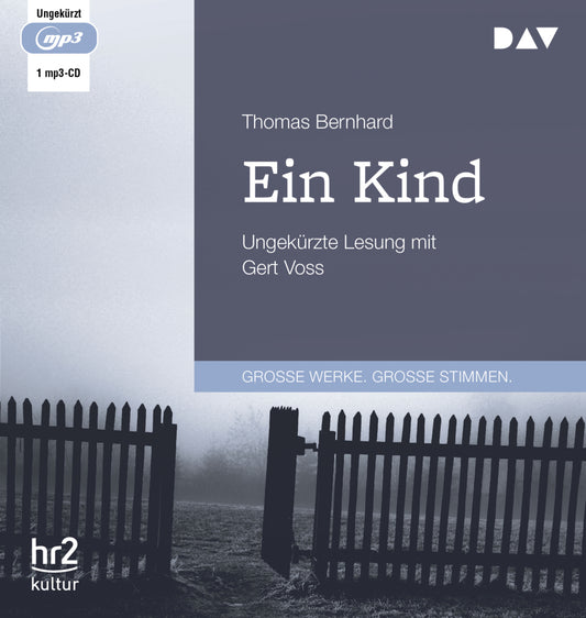 Ein Kind, 1 Audio-CD, 1 MP3 (Thomas Bernhard)