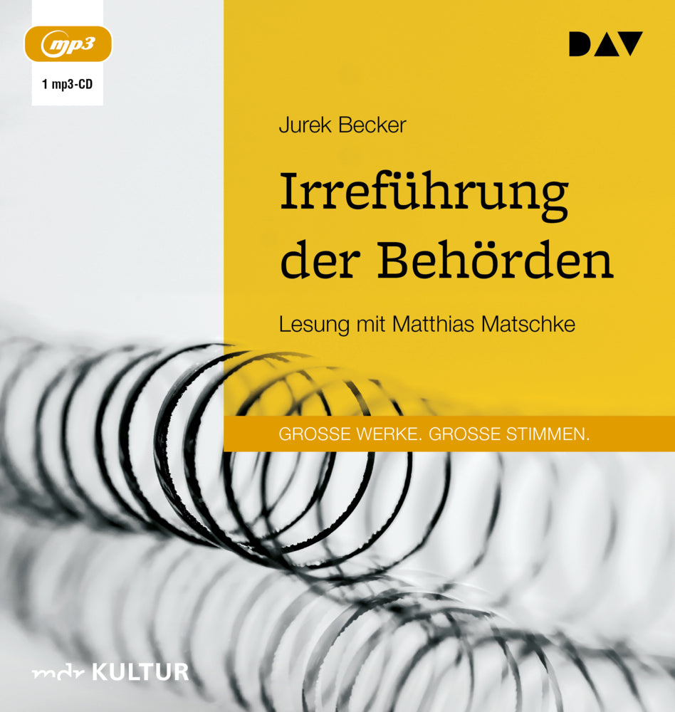 Irreführung der Behörden, 1 Audio-CD, 1 MP3 (Jurek Becker)