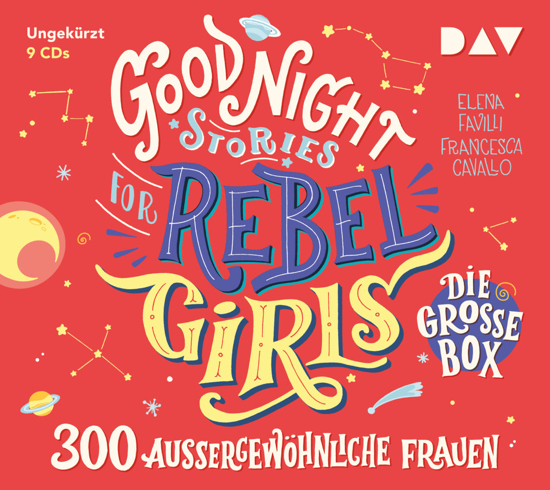 Good Night Stories for Rebel Girls - Die große Box, 9 Audio-CD (Elena Favilli)