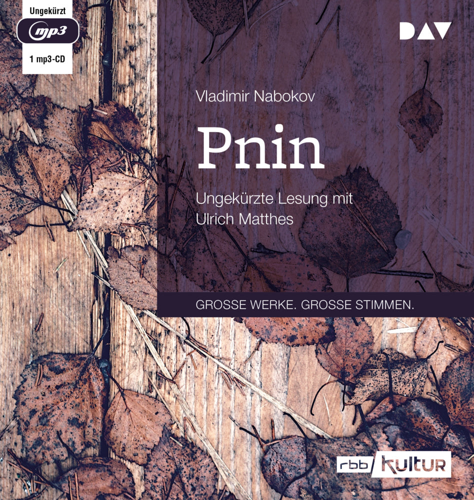 Pnin, 1 Audio-CD, 1 MP3 (Vladimir Nabokov)