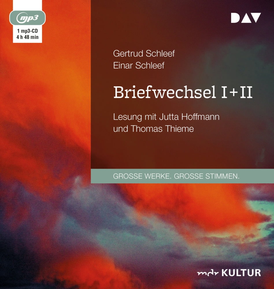 Briefwechsel I + II, 1 Audio-CD, 1 MP3 (Gertrud Schleef)