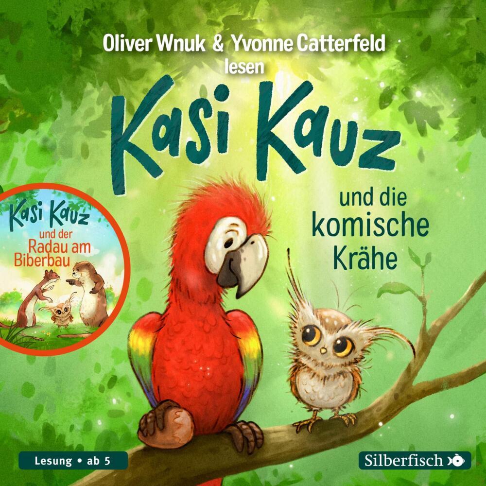 Kasi Kauz und die komische Krähe, Kasi Kauz und der Radau am Biberbau, 1 Audio-CD (Oliver Wnuk)