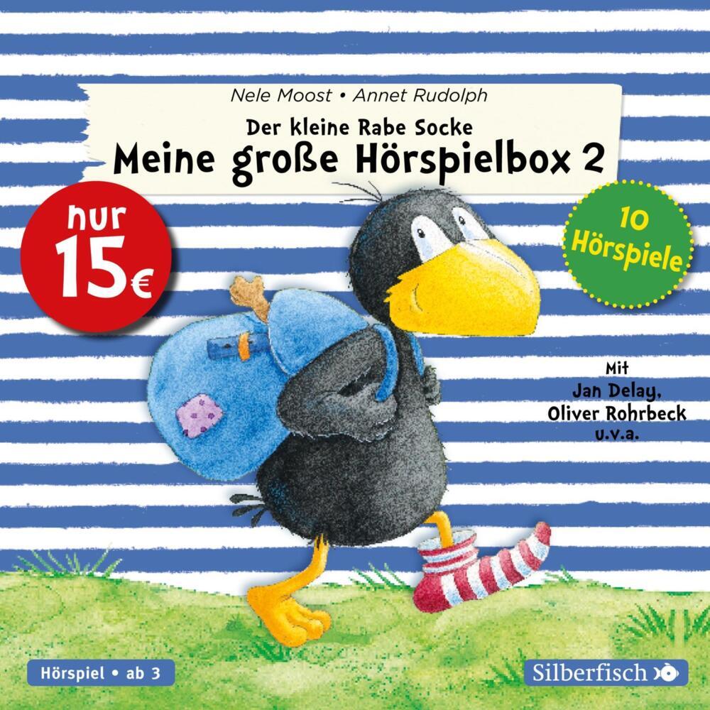 Der kleine Rabe Socke - Meine große Hörspielbox 2, Audio-CD (Nele Moost)