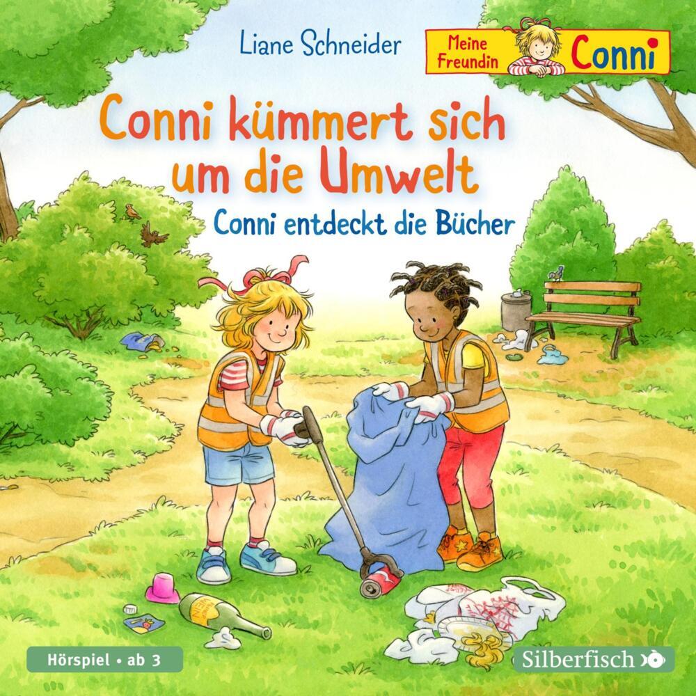 Conni kümmert sich um die Umwelt / Conni entdeckt die Bücher, 1 Audio-CD (Liane Schneider)
