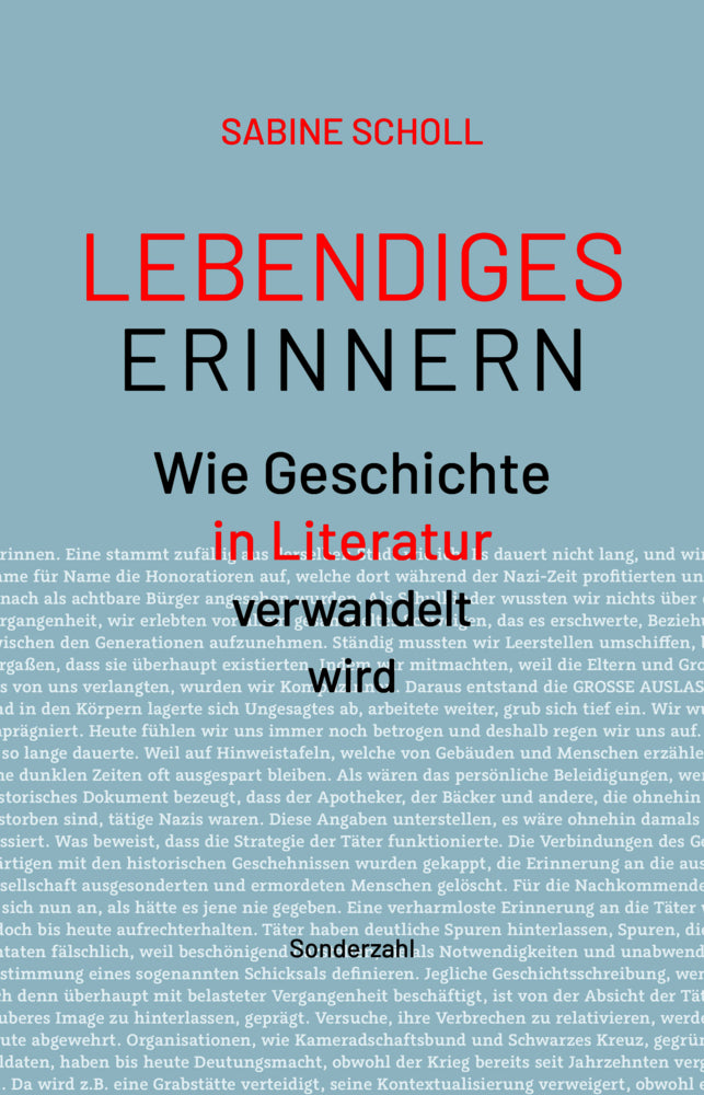 Lebendiges Erinnern (Sabine Scholl)