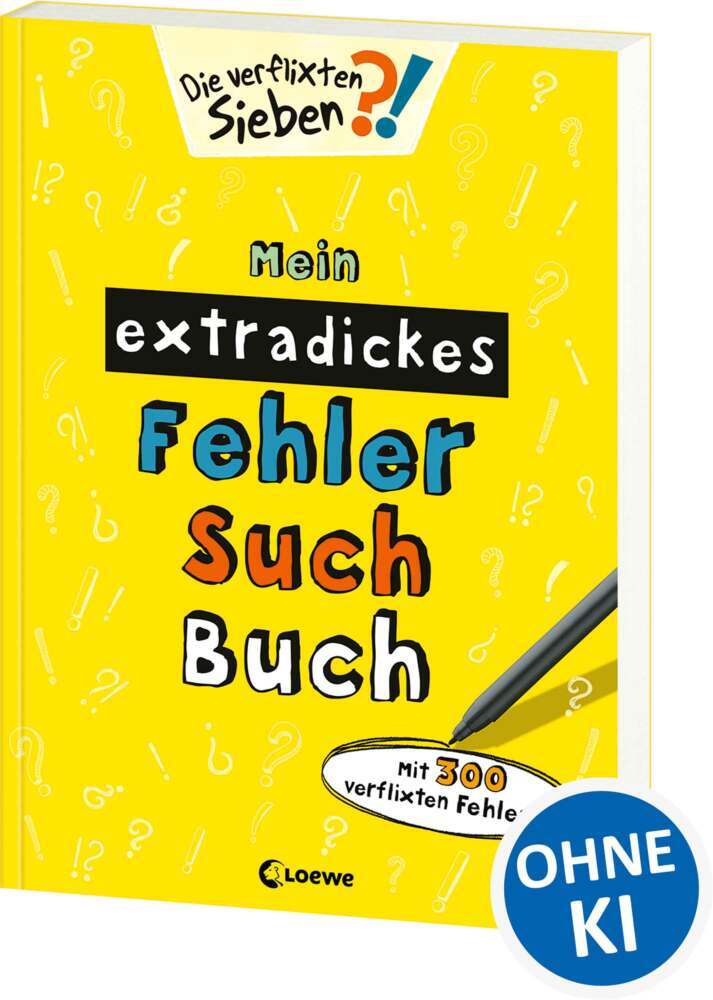 Mein extradickes Fehler-Such-Buch (gelb)