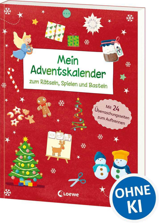 Mein Adventskalender zum Rätseln, Spielen und Basteln