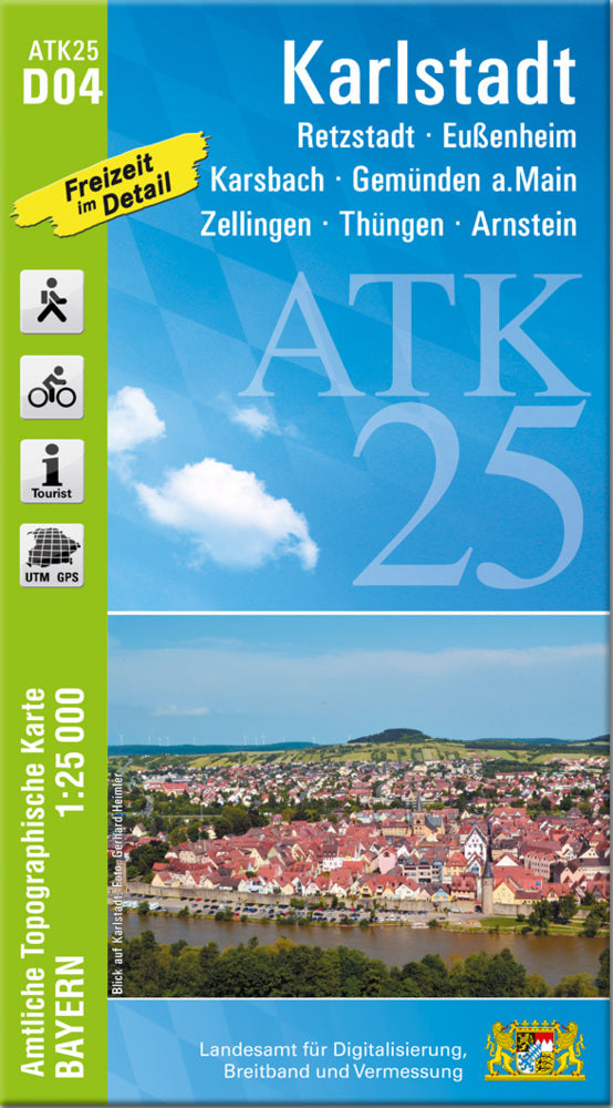 ATK25-D04 Karlstadt (Amtliche Topographische Karte 1:25000) (Breitband Und Vermessung, Bayern Landesamt Für Digitalisierung)