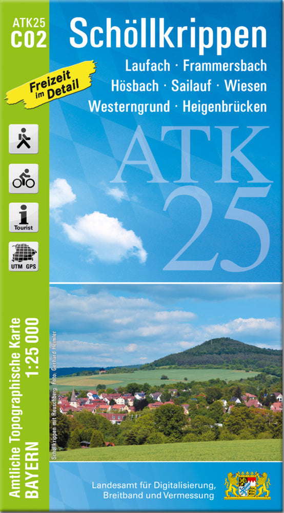ATK25-C02 Schöllkrippen (Amtliche Topographische Karte 1:25000) (Breitband Und Vermessung, Bayern Landesamt Für Digitalisierung)