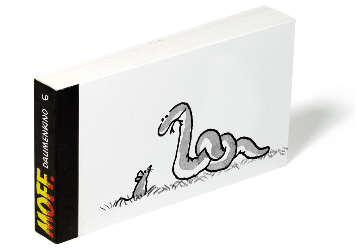 MOFF. Daumenkino Nr. 6 - Schlange & Maus - wer zuletzt lacht. (Gerhard Haderer)