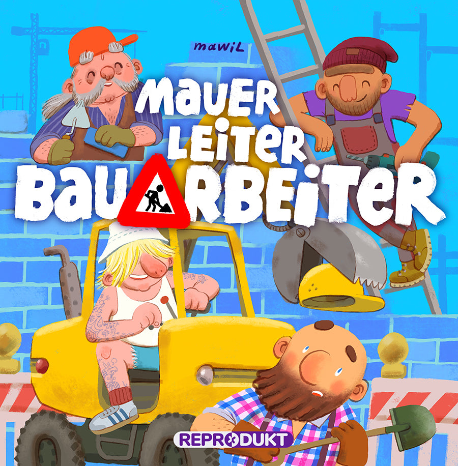 Mauer, Leiter, Bauarbeiter (Mawil)